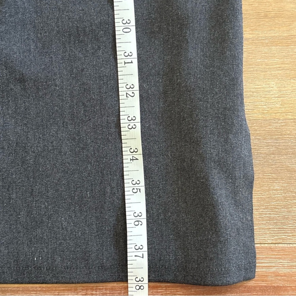 Max Studio Charcoal Gray Sleeveless Side Slit Sheath Dress, Size 4 - Picture 7 of 9